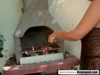 BBW Fucks Instead of Grilling, Free Granny sex video movie 1a