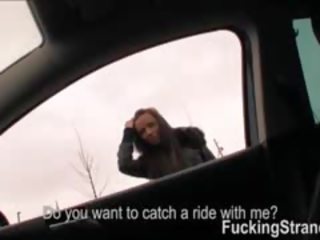 Hitchhiker підліток джина devine перший публічний секс фільм з a чужий