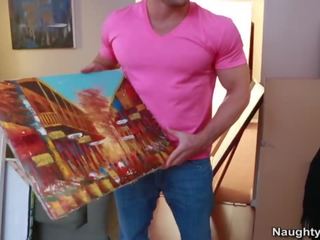 Mare titted milf darla crane are painted în jiz de distins joystick artă learner