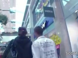 年轻 捷克语 青少年 性交 在 mall 为 金钱 由 2 德语 人