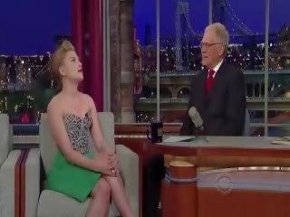 Scarlett johansson letterman