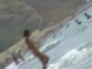 Hitam laut telanjang pantai - sharp payudara