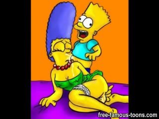 निकला पर bart simpson बैंग्स marge और लिसा कठिन और तेज