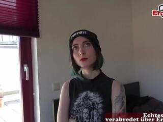Young Punk Teen in Amateur Casting with Pervert stripling