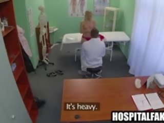 Foxy Blonde Patient Getting Felt Up By Her therapist