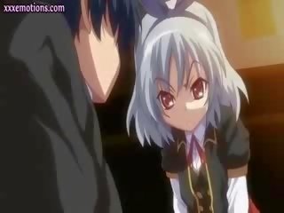 Naughty manga schoolgirl drinking semen