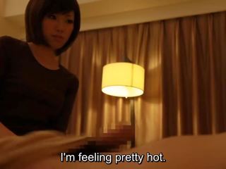 Subtitled Japanese hotel massage handjob leads to dirty video in HD