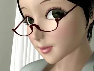 Libidinous 3D anime nun suck manhood