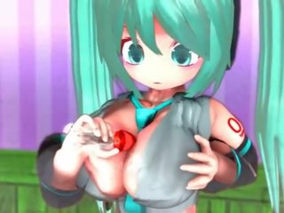 3d hatsune miku pieaugušais video