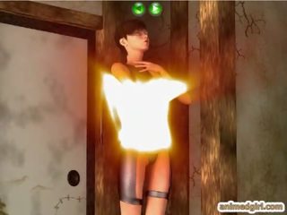 Enticing 3d animated Ms self masturbation