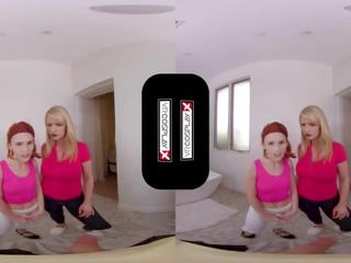 Vrcosplayx Beth and Summer Caught You Masturbating Before Wild Threesome