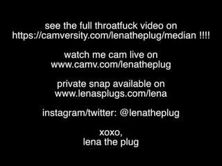 YOUTUBER LENA THE PLUG ROUGH THROAT FUCK