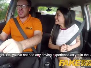 Fake Driving School fascinating Japanese Rae Lil Black magnificent for Instructors cock