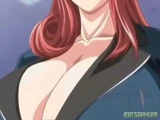 Malaki busted hentai babae sensational tittyfucking at