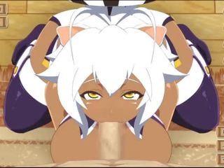 Blazblue makoto bayan film session [all scenes]