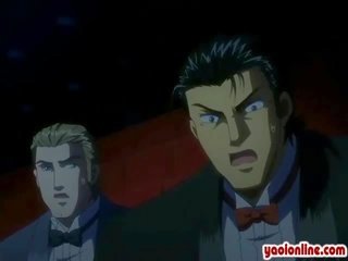 Two libidinous anime guys having groovy fuck mov