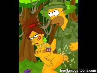 Homer simpson keluarga kotor klip