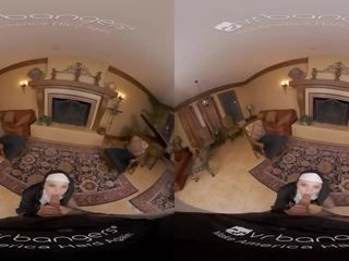 VR BANGERS Naughty Nun Gets Caught Masturbating VR sex Porn movs