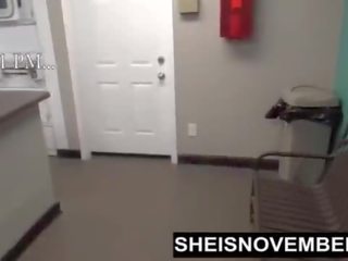 Msnovember Is Fucked By A Stranger In Public Laundromat Rough Anal & Blowjob