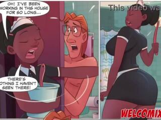 Jebanie the elita maid&excl; mop na the maid&excl; the neslušné animácia komiks