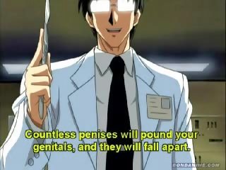 Hentai mad scientist gives an anal to a gorgeous smashing