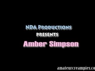 Amber Simpson gets a Creampie on her first show ever