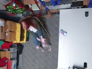 Pretty Redhead Fucked For Stealing TV - MyShopSex