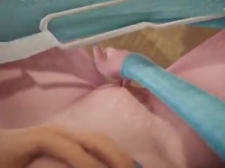 Futa Frozen - Elsa gets creampied by Anna - 3D sex