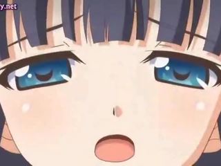 Brunette anime sweety gets screwed