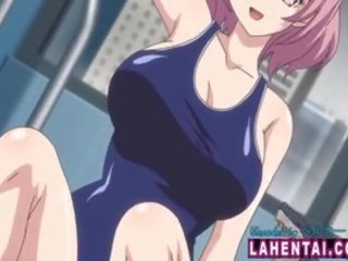 Liels titted hentai babes uz swimsuits