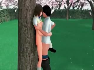 Cartoon 3D public adult clip