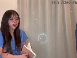 Creepy therapist convinces young medhis specialist korean darling to fuck to get ahead
