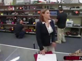 Voluptuous Business girlfriend Gets Scammed At Shop
