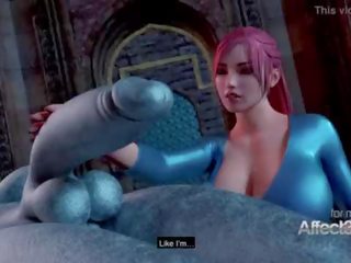 Grand seins deity awakening la futanari demon en une 3d animation