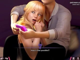 Double homework &vert; sexuellement éveillé blond ado jeune femme essais à distract companion à partir de gaming par projection son exceptional grand cul et chevauchée son pénis &vert; ma plus sexy gameplay moments &vert; partie &num;14