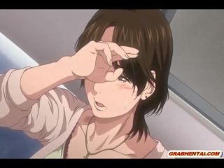 Tettona giapponese hentai mamma favoloso gangbanged