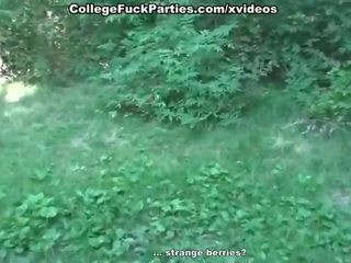 Alto studente scopata in il culo su un picnic