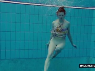 Smashing Big Titted Teen Lera Swimming in the Pool