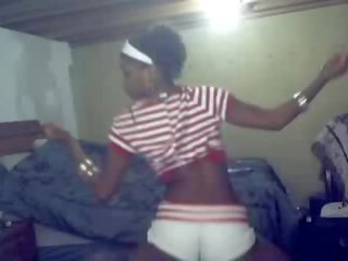 Amateur African Dances Wildly On Webcam