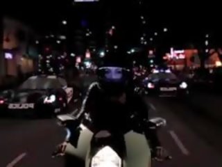 Mischa beken bending over- motorcycle voor piemel