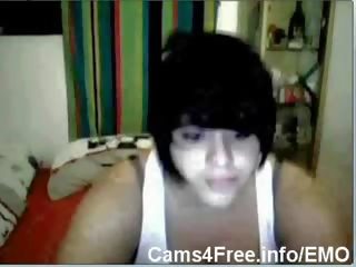 EMO pleasant Chubby Teen Goth adolescent On Cam!