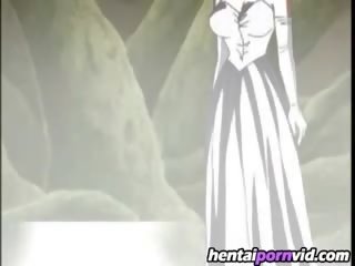 Busty Pink Haired Hentai femme fatale Riding On Hard peter