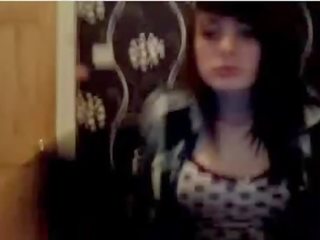 Teen Cambate Squeezing Her Boobs On Her Stream