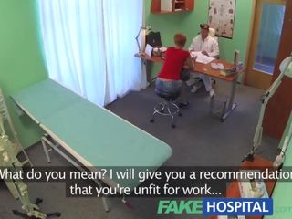 FakeHospital provocative redhead will do anything for a sick note to get off work