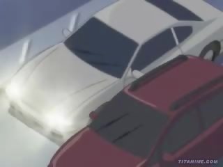 Hentai pareja consigue oversexed dentro un coche