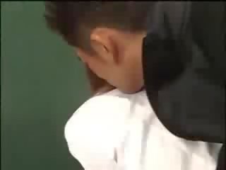 Japonesa juvenil estudante e professora caralho vid