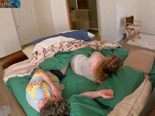 Stepmom shares bed with stepson to go into room for the cousins