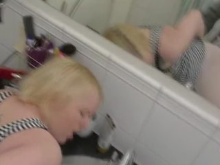 Charming Teen gets Fucked Hard in her Mums Bathroom